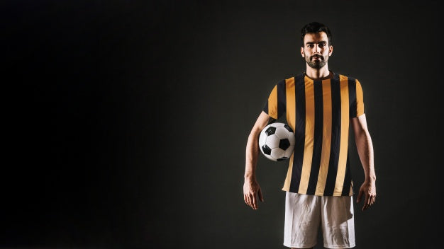 Football Player Posing Psd