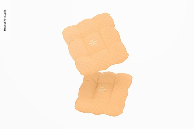 Four Buttons Pillows Mockup, Floating Psd