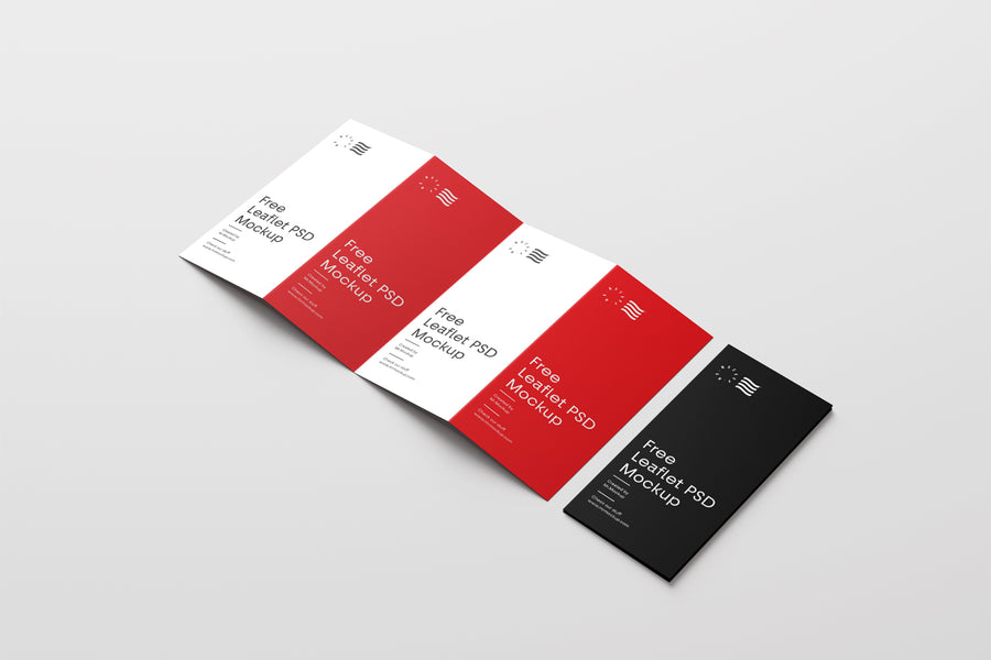 Four Fold Brochure Mockups