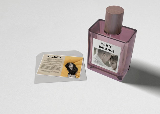 Fragrance Perfume Bottle On Table Psd