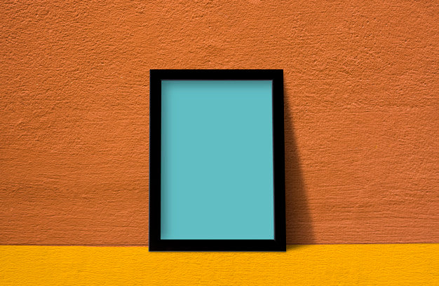 Frame Against Wall Psd