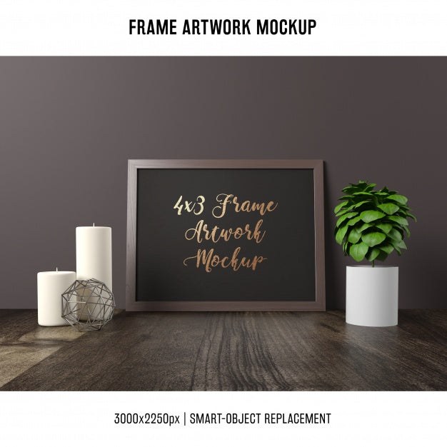 Frame Artwork Mock Up Psd