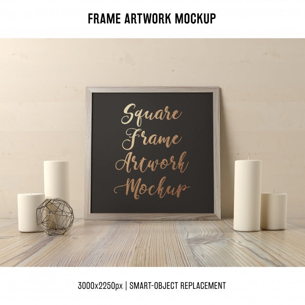 Frame Artwork Mock Up Psd