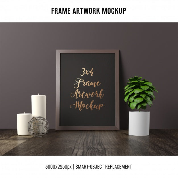 Frame Artwork Mock Up Psd