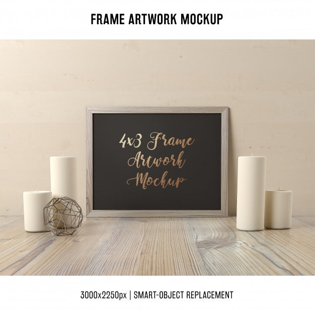Frame Artwork Mock Up Psd