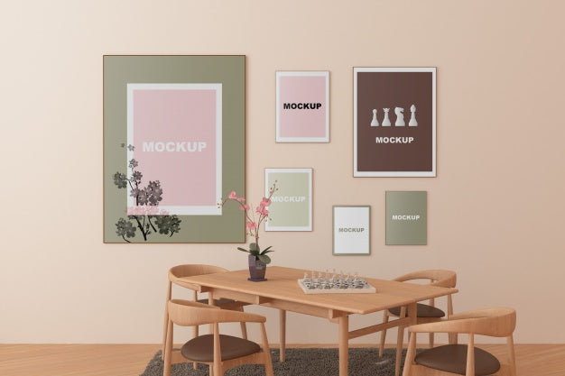Frame Mockup In Living Room Psd