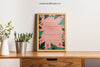 Frame Mockup On Desk Psd