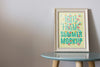 Frame Mockup On Table Psd