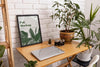 Frame Mockup Surrounded By Plants Psd