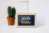 Frame Mockup With Cactus Psd