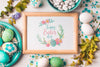 Frame Mockup With Easter Concept Psd