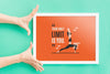 Frame Mockup With Hands Psd