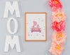 Frame Mockup With Mothers Day Concept Psd