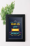 Frame Mockup With Nature Concept For Quotes Psd