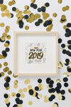 Frame Mockup With New Year Concept Psd