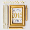 Frame Mockup With New Year Decoration Psd