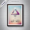 Frame Mockup With Poster Psd