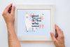 Frame Mockup With Quote Concept Psd