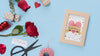 Frame Mockup With Roses For Valentines Day Psd