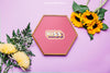 Frame Mockup With Sunflowers Psd