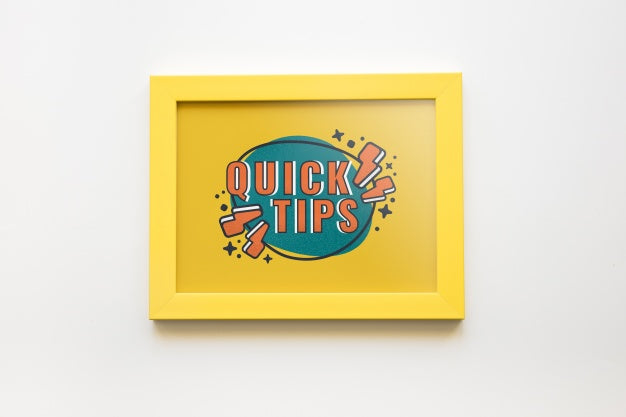 Frame Mockup With Tips Concept Psd
