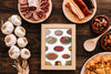 Frame Mockup With Traditional Spanish Food Psd