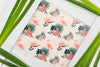 Frame Mockup With Tropical Leaves Psd