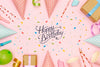 Frame Of Decorations For Birthday Party Psd