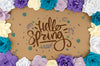 Frame Of Paper Flowers Psd