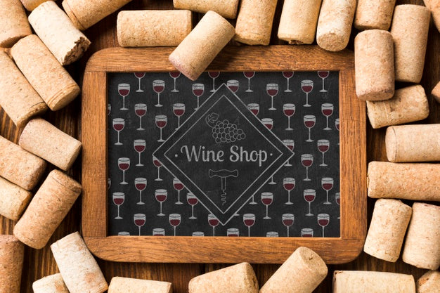 Frame Of Stoppers On Table Psd