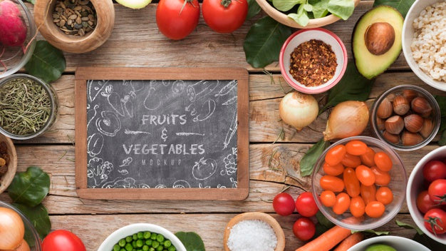 Frame Of Vegetables Psd