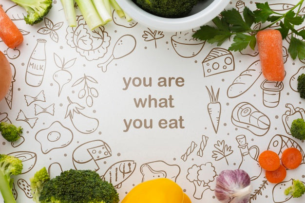 Frame Of Vegetables With Mock-Up Psd