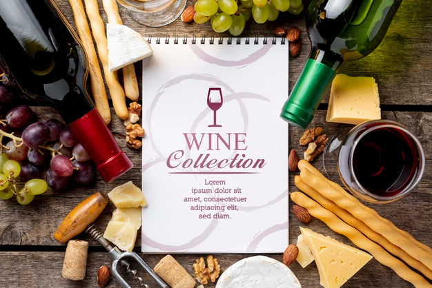 Frame Of Wine Bottles Psd