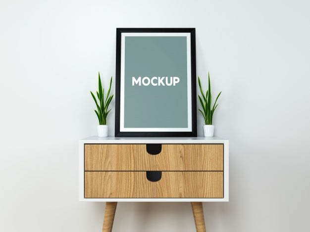 Frame On Buck Mock Up Design Psd