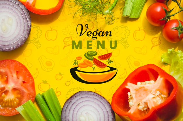 Frame With Fresh Vegetables Mock-Up Psd