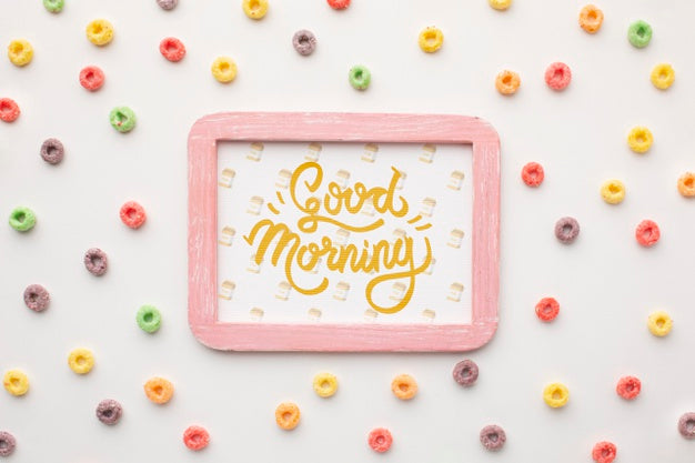 Frame With Good Morning Message Psd