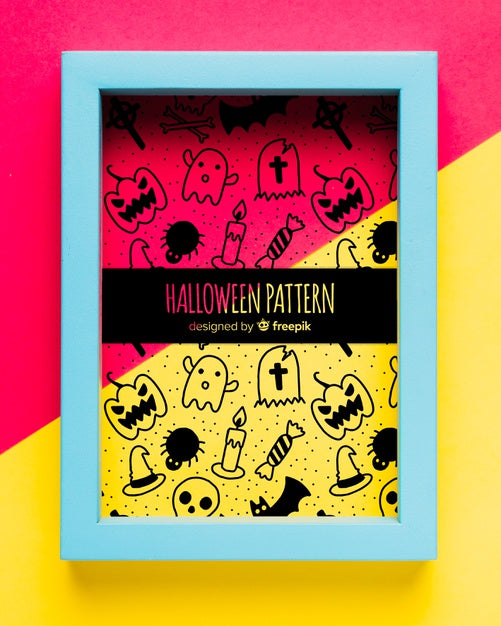 Frame With Halloween Element Concept Psd