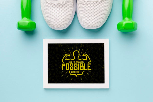 Frame With Motivational Quote For Fitness Psd