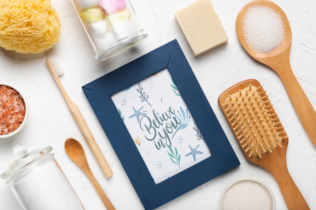 Frame With Quote On White Background Psd