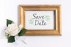 Frame With Save The Date Psd