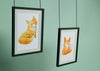Frames Hanging With Fox Draw Psd