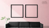 Frames On A Pink Wall Psd