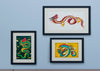 Frames On Wall With Snake Design Psd