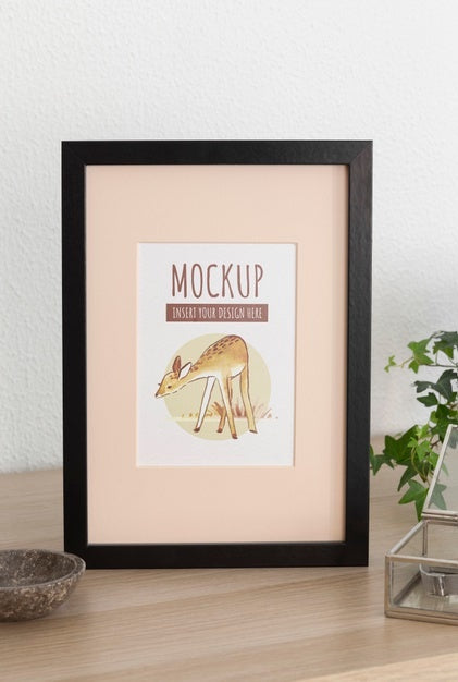 Frames With Ornamental Elements Mockup Psd