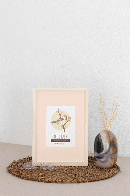 Frames With Ornamental Elements Mockup Psd