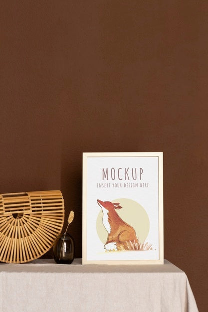 Frames With Ornamental Elements Mockup Psd