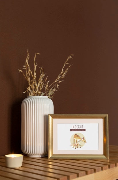 Frames With Ornamental Elements Mockup Psd