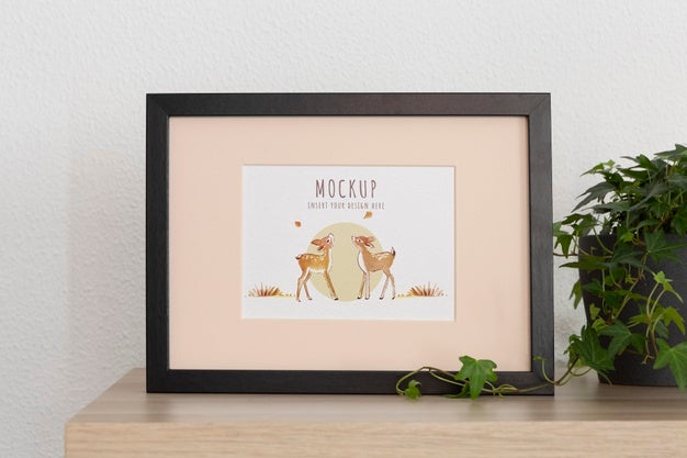 Frames With Ornamental Elements Mockup Psd