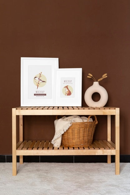 Frames With Ornamental Elements Mockup Psd