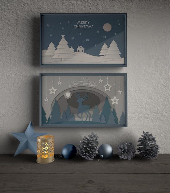 Frames With Thematic Theme For Christmas Psd